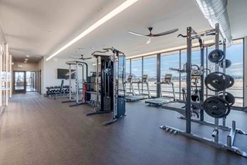 Fitness center w/ private yoga/workout rooms